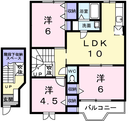 ブレッザAの間取り