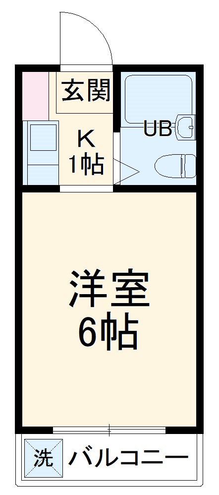 西山コーポの間取り