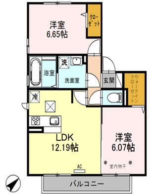 プランドールⅠの間取り