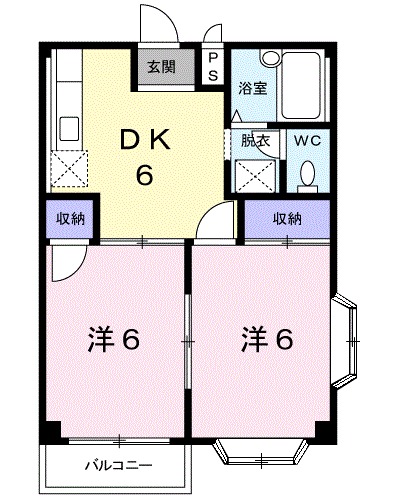 エルディム山 Aの間取り