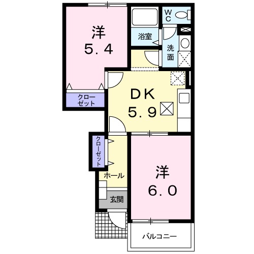 プライム アオヤマの間取り