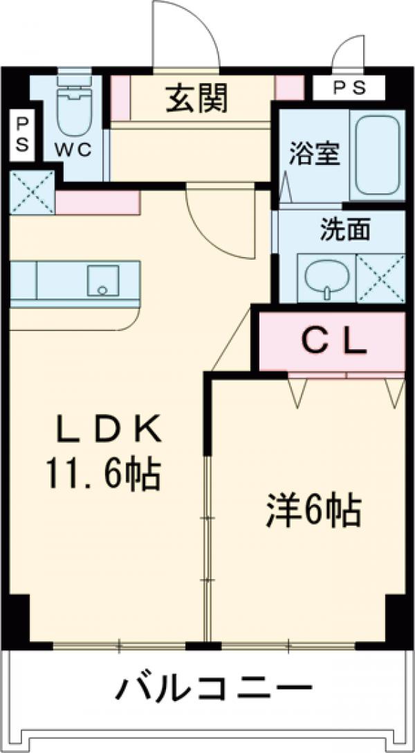 Ｓｅａ　Ｓｉｄｅ　潮平の間取り