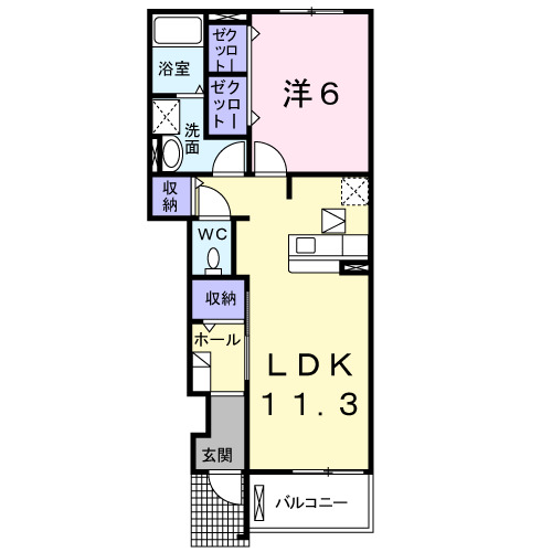 ウエストリバーの間取り