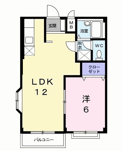 エルディム ブルーハイツの間取り