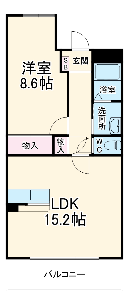 アムール住吉の間取り