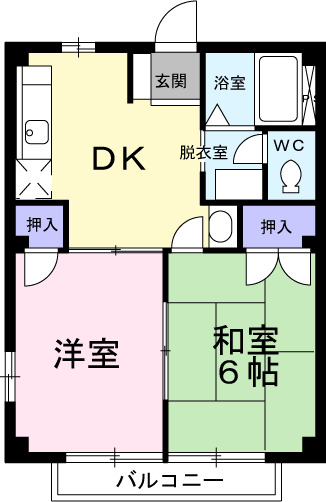 グレースヒルズBの間取り