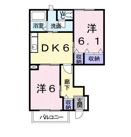 ラフレシールⅠの間取り