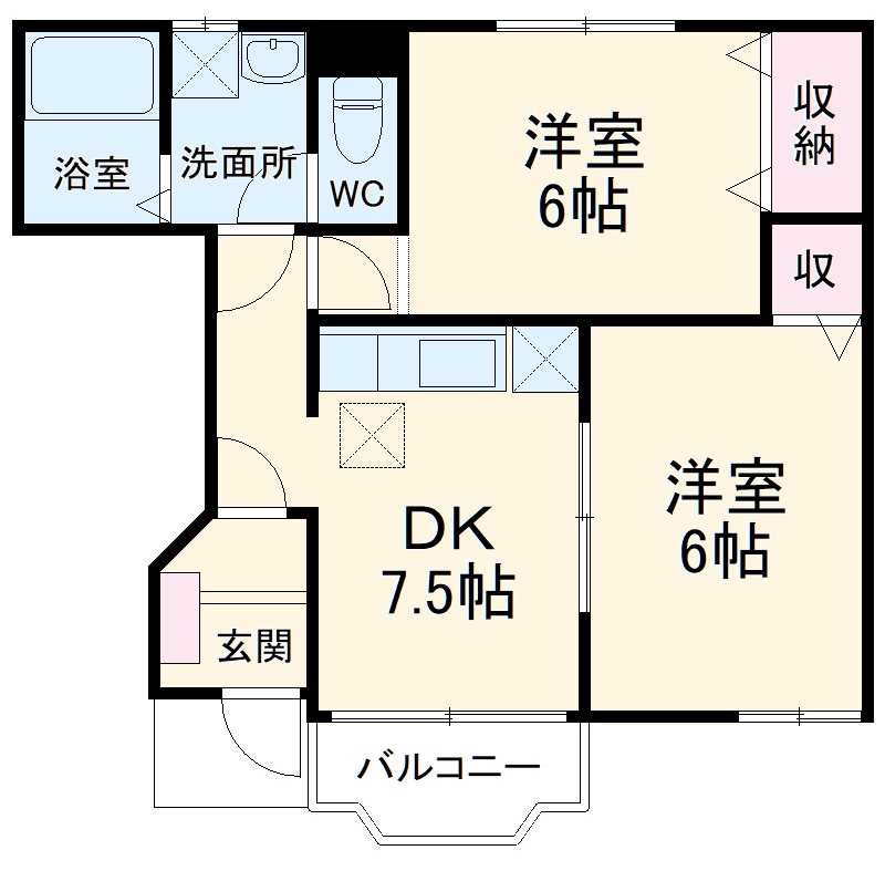 カフリーィエCの間取り