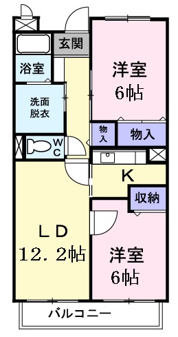 アンシャンテ・Ⅲの間取り