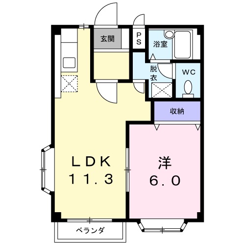 アーバンサクライA棟の間取り