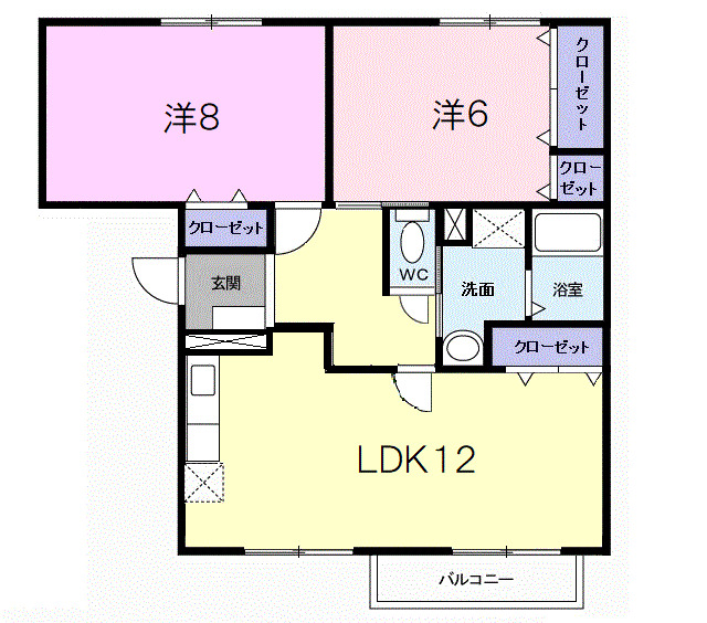 キャッスルニューエルⅠの間取り