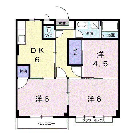 エリール藤の間取り
