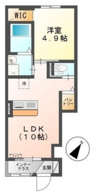 ベルヴィ鹿山の間取り