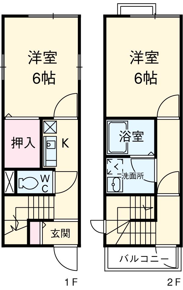 ラヴィアンローズⅢの間取り