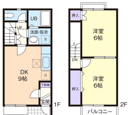 デュープレックス彩の間取り