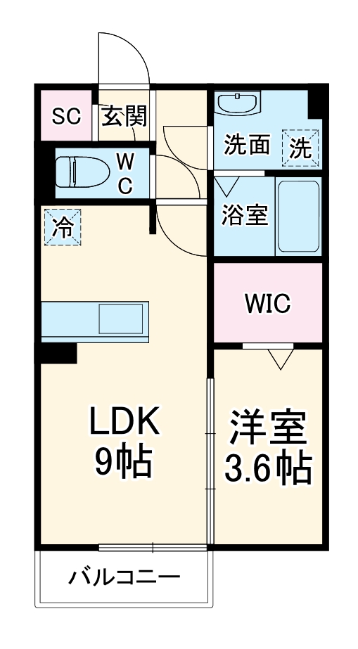 パルフェの間取り
