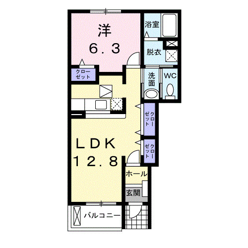 ラフレシールBの間取り