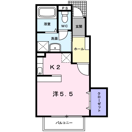 プチフルールNの間取り