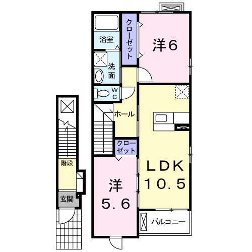 ボナール.Kの間取り