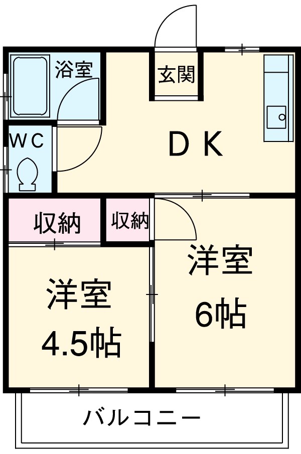 ハイツルピナスの間取り