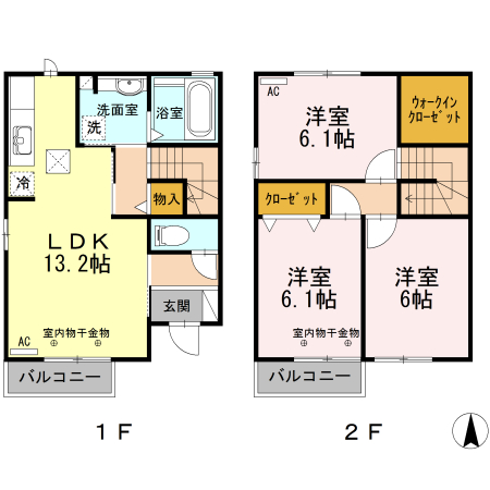 J・コート Bの間取り