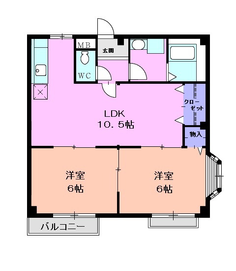 ニューシティ藤美の間取り