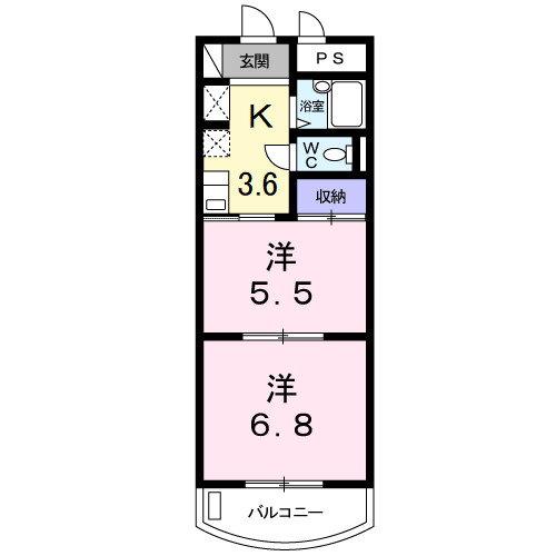 ファミール明定・03010号室の間取り