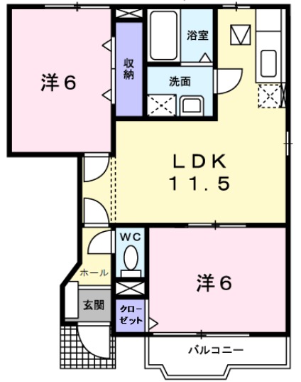 アースブラウンK・TⅣの間取り