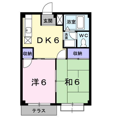 エルデム西山荘の間取り
