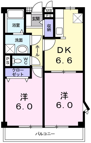 ルミエールBの間取り