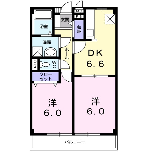 ルミエールBの間取り