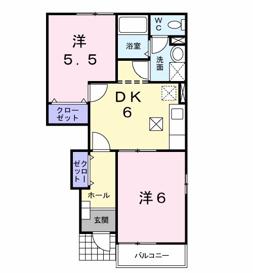 プラームヒルBの間取り