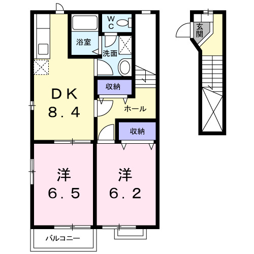 サンパティークⅡの間取り