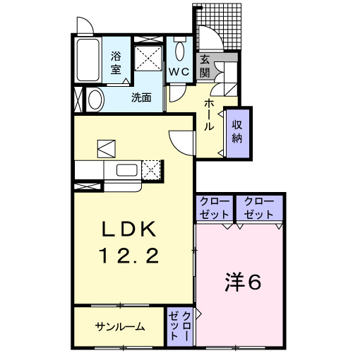 ボヌールAの間取り