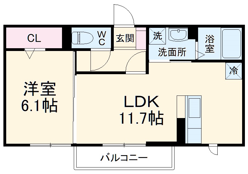 ライフマンションAの間取り