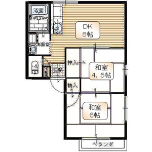岸ハイツの間取り