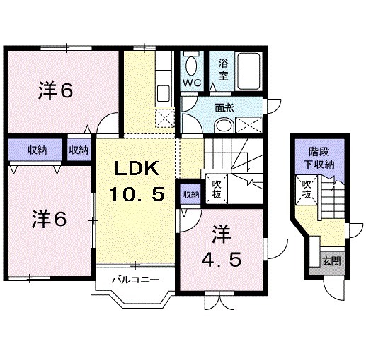 クレセント新町Ⅱの間取り