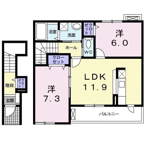 サニー KⅠの間取り