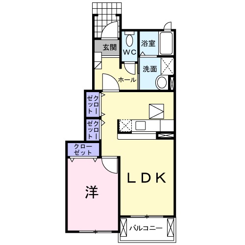 ジュネスKの間取り