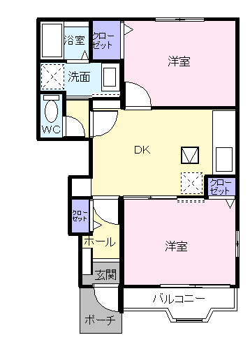 カーサ・Bの間取り