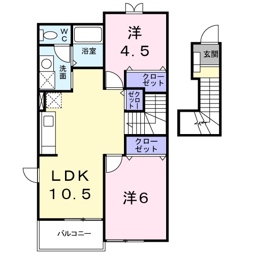 サンクローレⅡの間取り