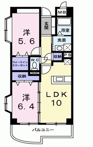 ハピネスパイン東越谷の間取り