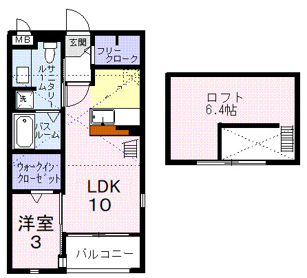 カレント Aの間取り