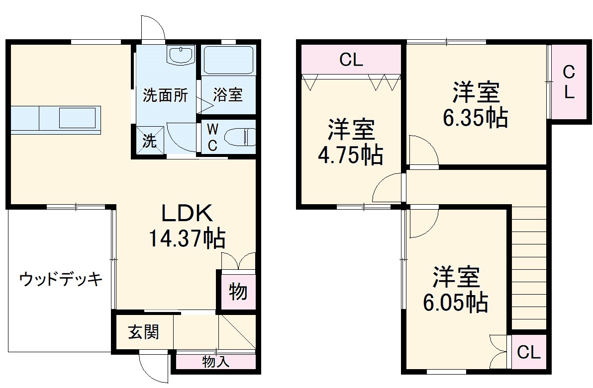 キャレブラン・シーガルの間取り
