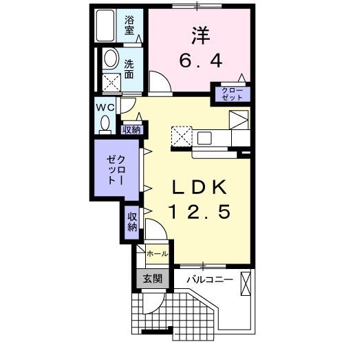 クラールBの間取り