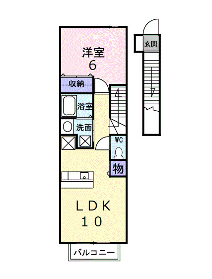 サニーヴィラの間取り