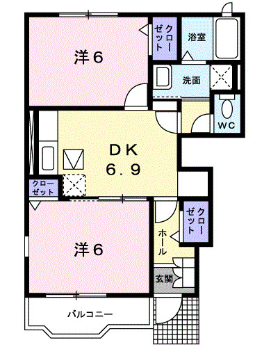 シャルマン フィーレ Cの間取り
