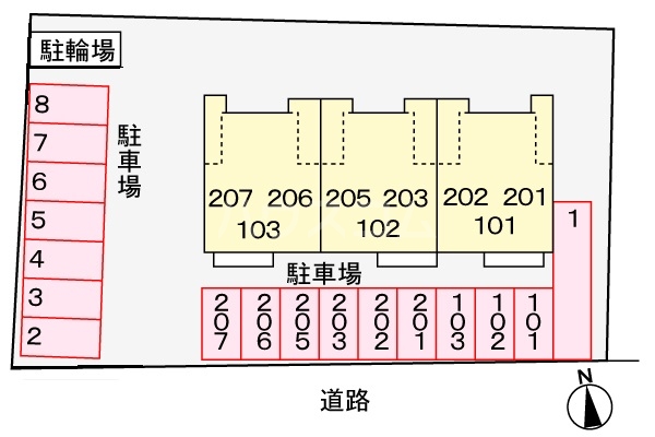 2/17 駐車場