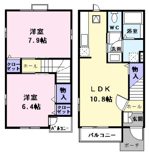 カーサエテルノⅠの間取り