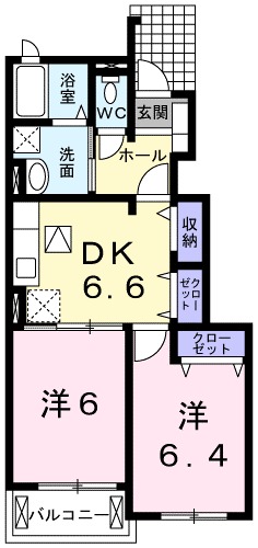 リヴァーサイド　ナミキＣの間取り